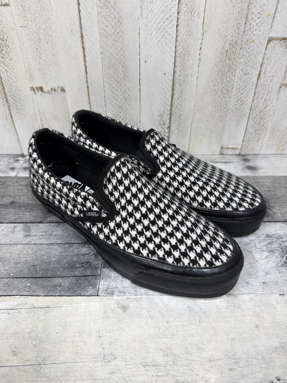 NEW Vans LX Vault Houndstooth Slip On Sz. 10